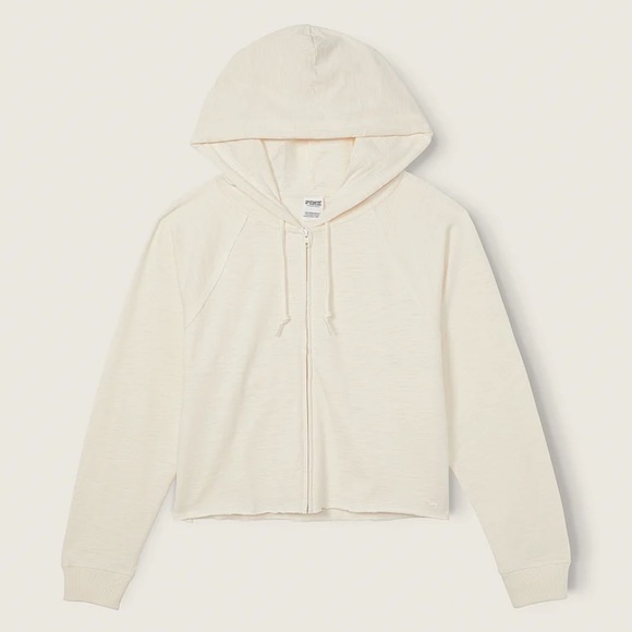 PINK Summer Lounge Cotton Zip-Up Hoodie - Picture 2 of 5